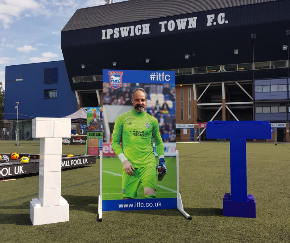 Ipswich Town photo cutout in the Fanzone