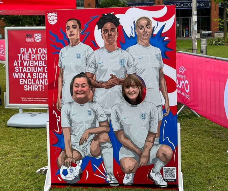 England Football photo cutout for Women's Euros 2022